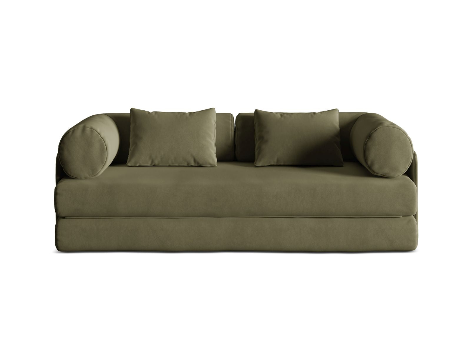 3-Sitzer Sofa mit Schlaffunktion Dreamy in Green-Salvador präsentiert im Onlineshop von KAQTU Design AG. Bettsofa ist von Micadoni