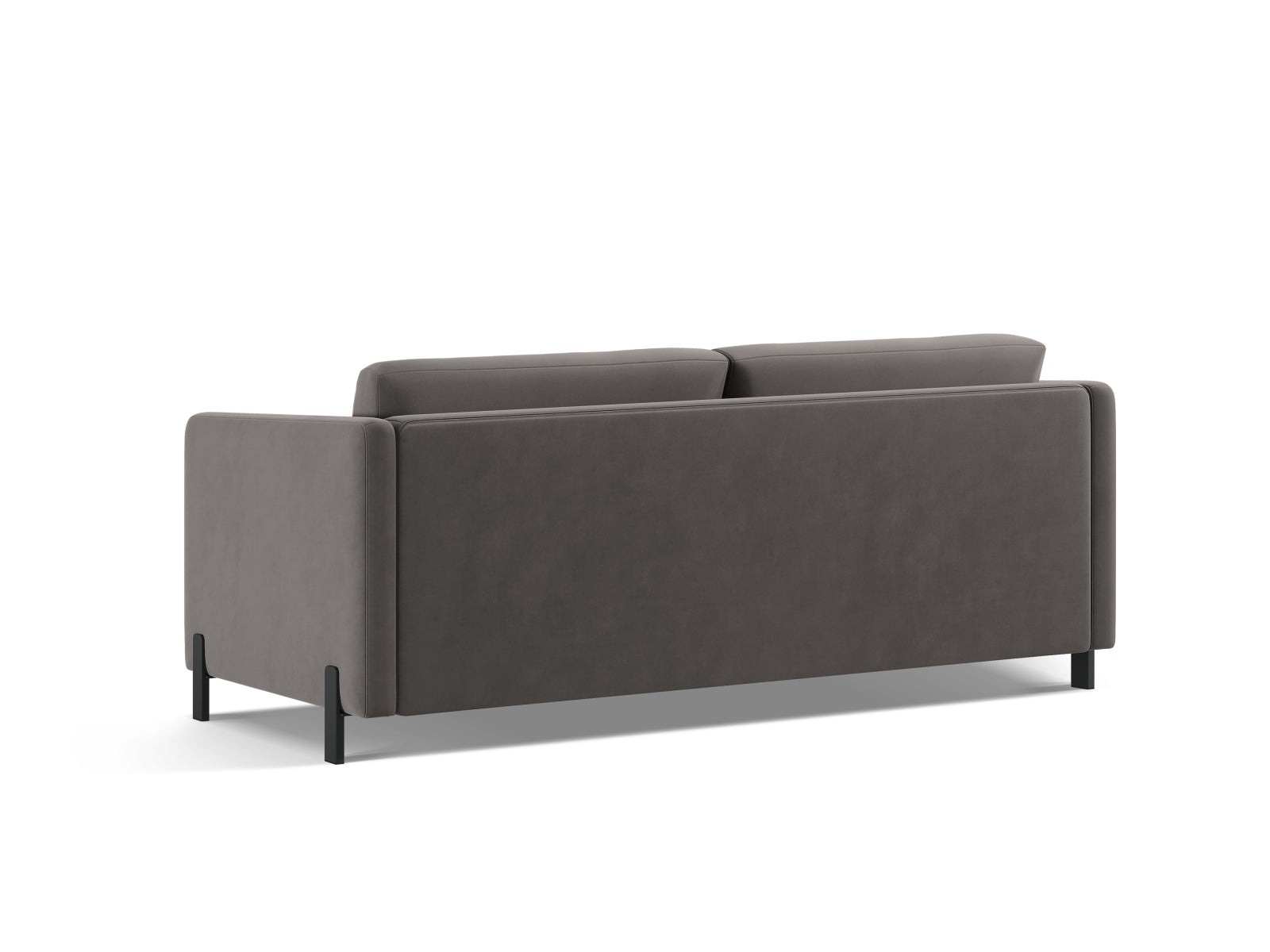 Elegantes 3-Sitzer Sofa "Gloria" aus weichem Velours, ideal für Wohnräume und als komfortable Schlaflösung für Übernachtungsgäste.
