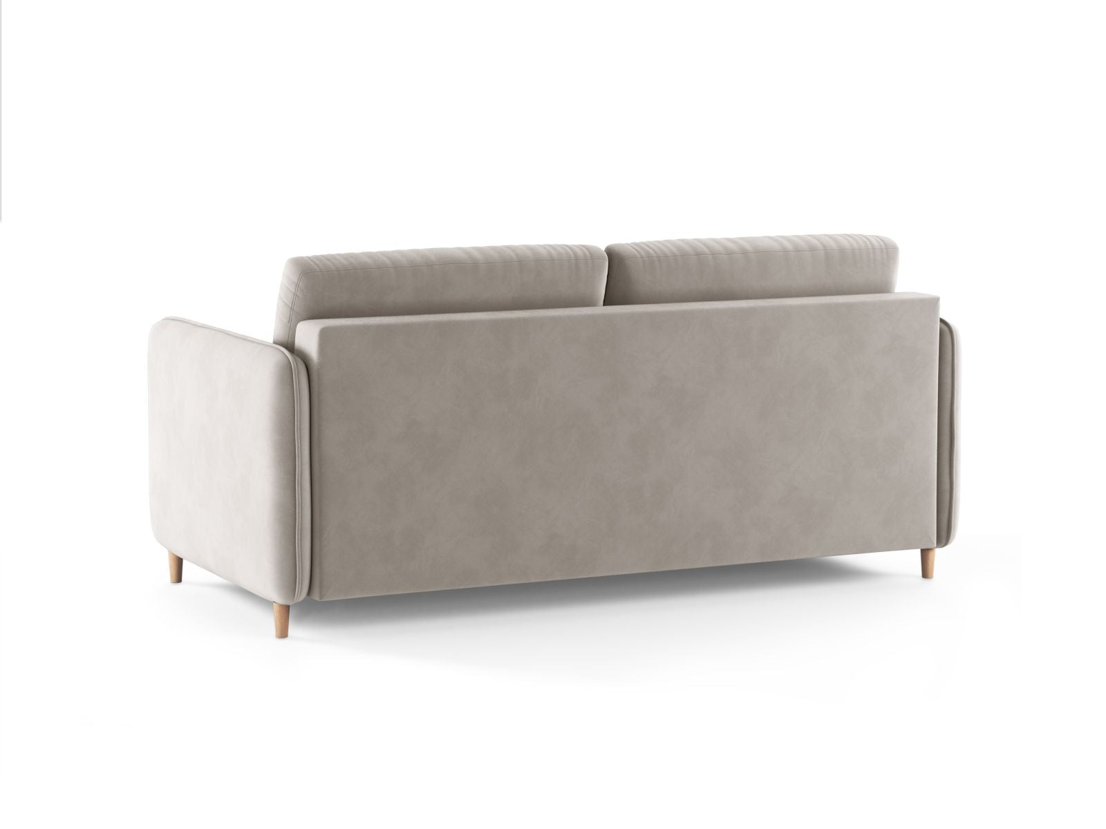 Beige 3-Sitzer Sofa Simo von Micadoni, elegantes Bettsofa mit praktischer Schlaffunktion, perfekt für entspannte Abende und Übernachtungsgäste.