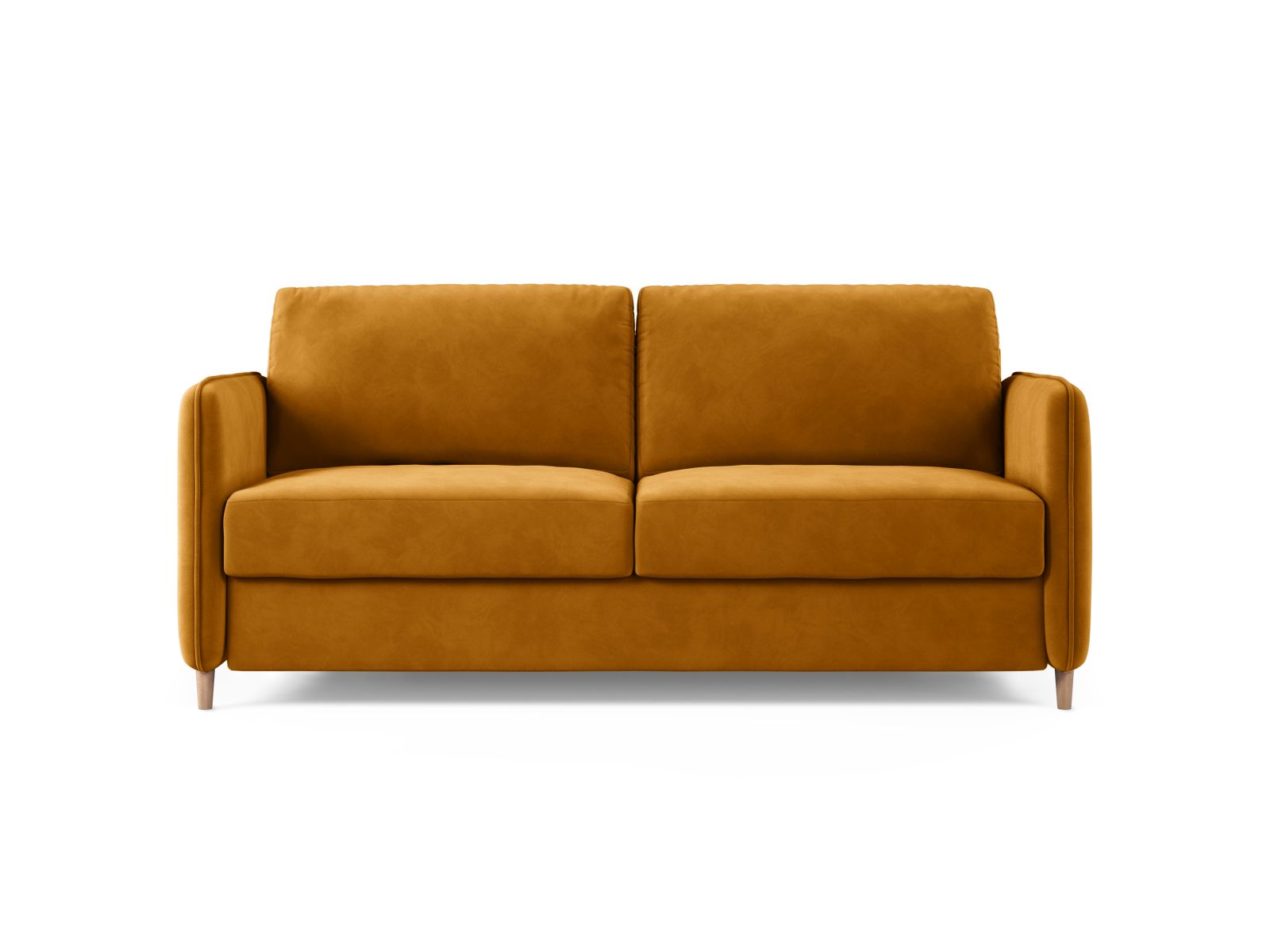3-Sitzer Sofa mit Schlaffunktion Simo in Yellow-Salvador präsentiert im Onlineshop von KAQTU Design AG. Bettsofa ist von Micadoni