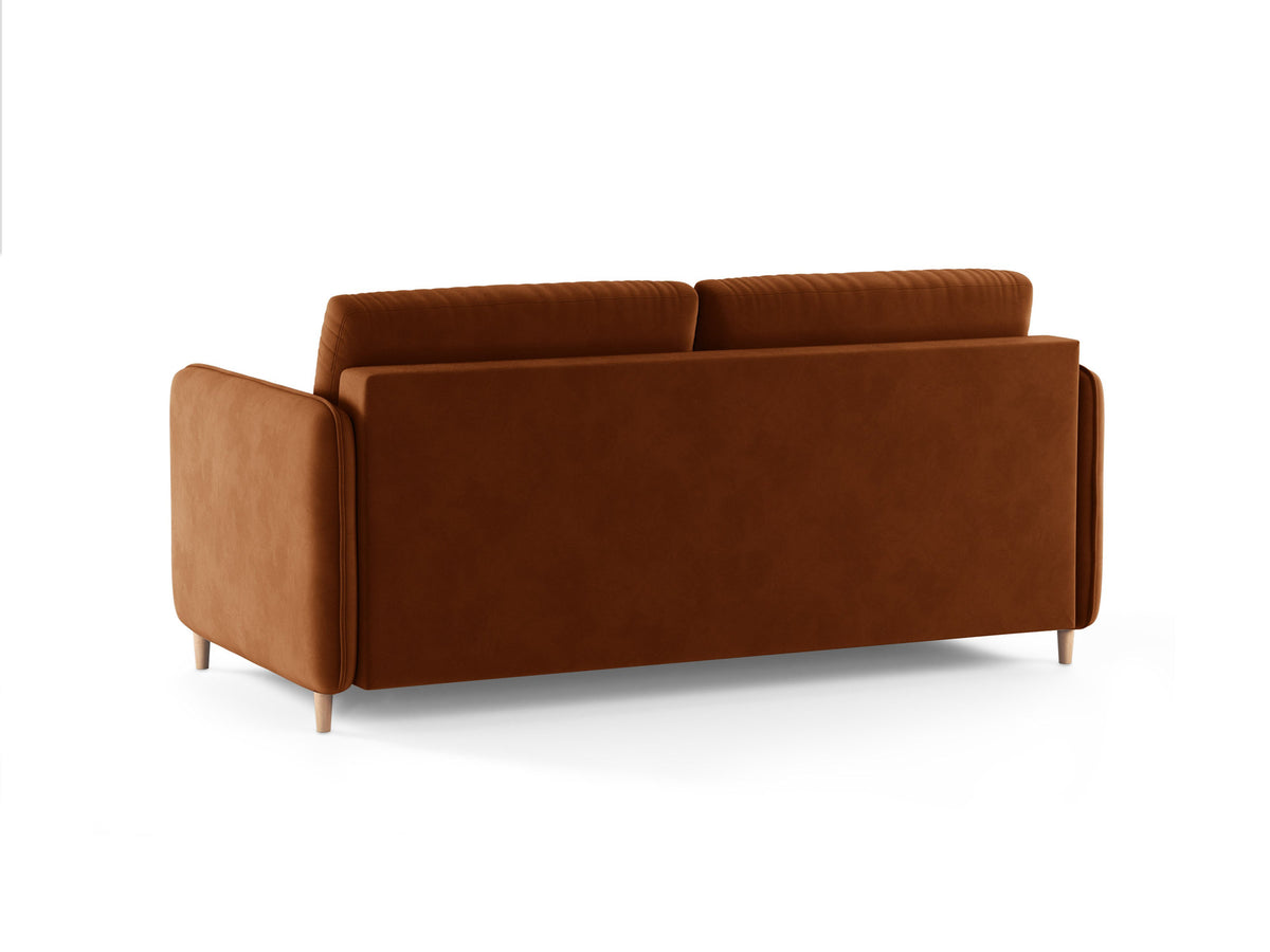 3-Sitzer Sofa mit Schlaffunktion Simo in Terracotta-Salvador präsentiert im Onlineshop von KAQTU Design AG. Bettsofa ist von Micadoni