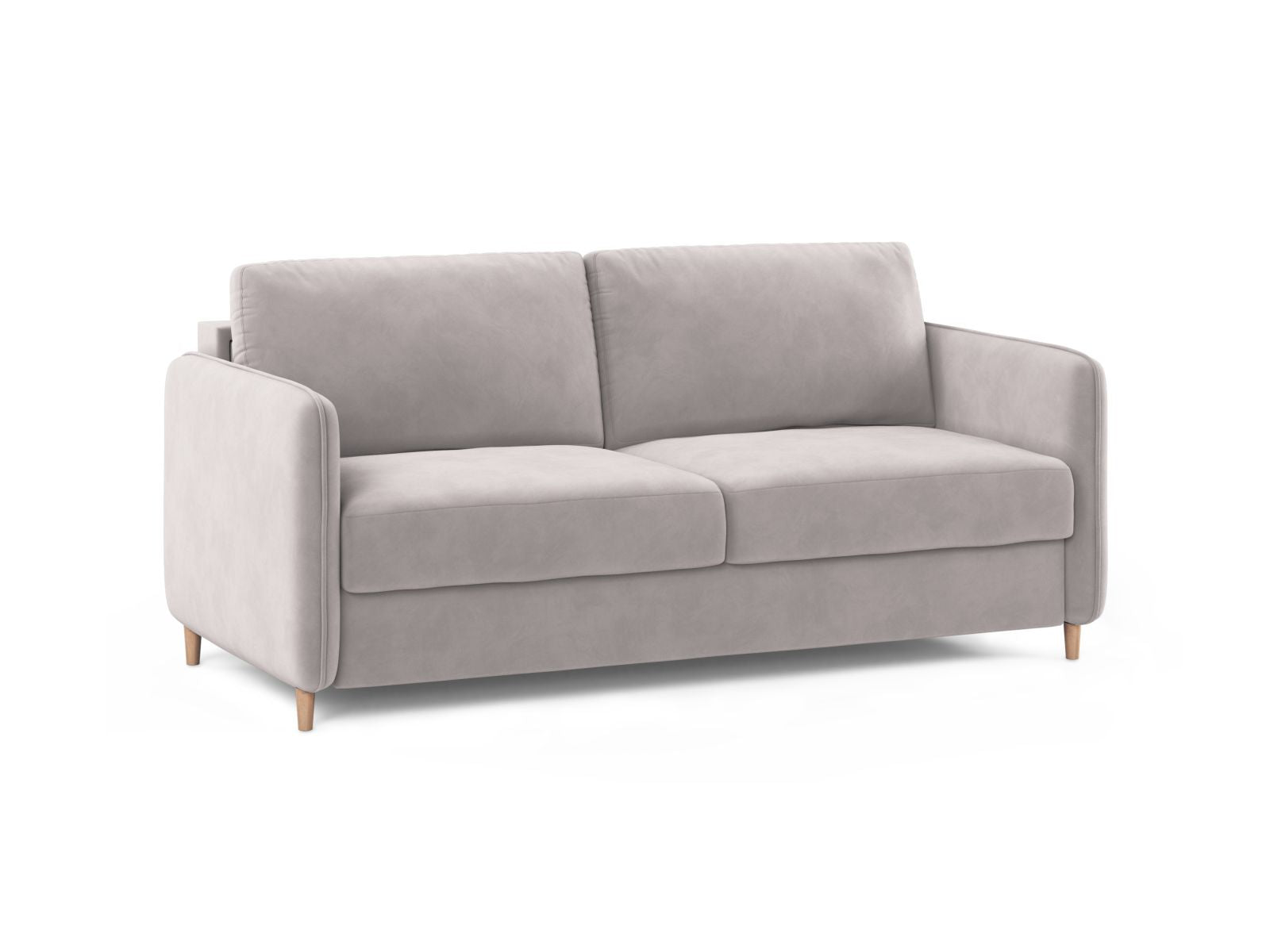 Stylisches 3-Sitzer Sofa Simo in hellem Grau, ideal als Bettsofa für gemütliche Nächte und entspannte Tage.