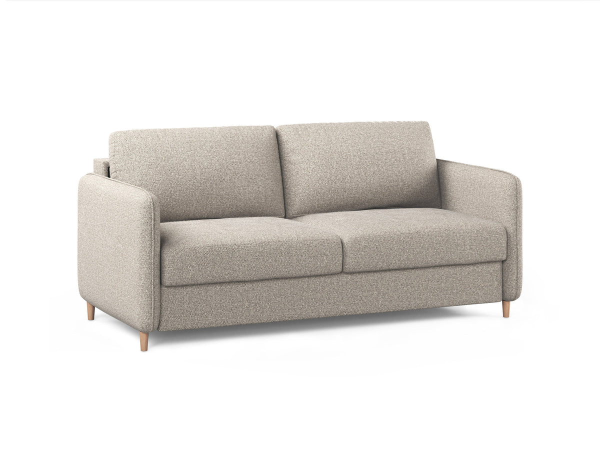 3-Sitzer Sofa mit Schlaffunktion Simo in Sand-Babel präsentiert im Onlineshop von KAQTU Design AG. Bettsofa ist von Micadoni