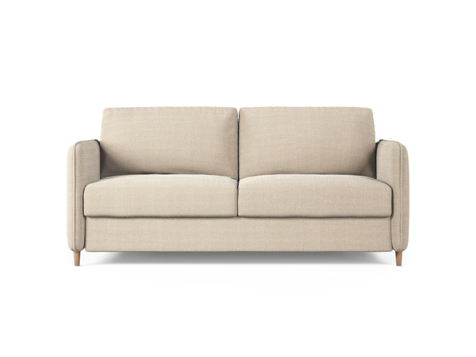 3-Sitzer Sofa mit Schlaffunktion Simo in Beige-Babel präsentiert im Onlineshop von KAQTU Design AG. Bettsofa ist von Micadoni