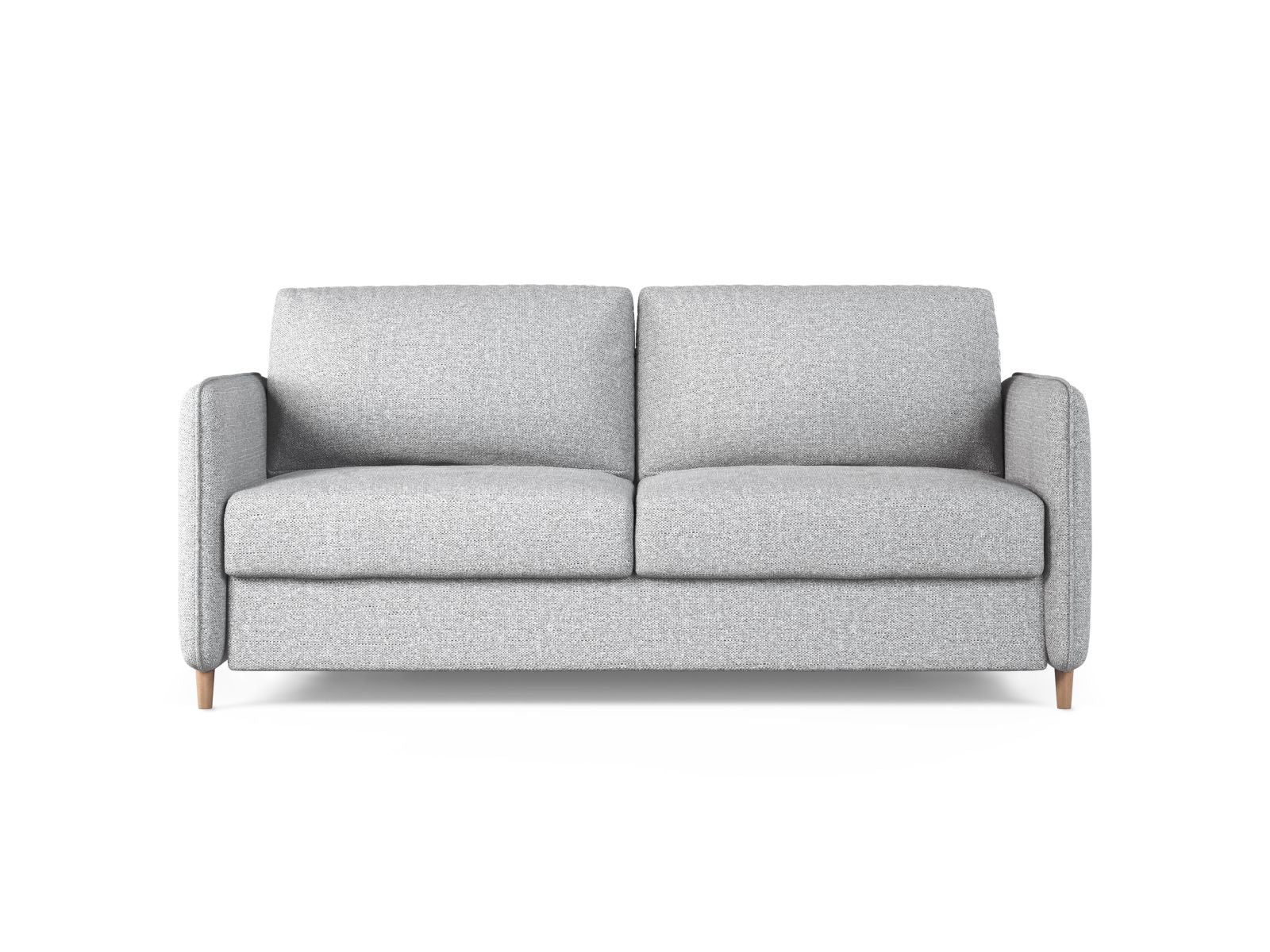 3-Sitzer Sofa mit Schlaffunktion Simo in Light Grey-Babel präsentiert im Onlineshop von KAQTU Design AG. Bettsofa ist von Micadoni