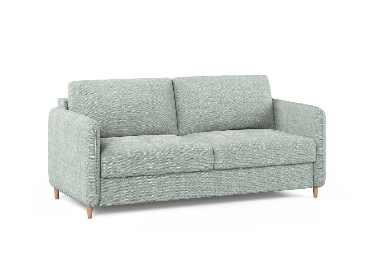 3-Sitzer Sofa mit Schlaffunktion Simo in Mint-Babel präsentiert im Onlineshop von KAQTU Design AG. Bettsofa ist von Micadoni