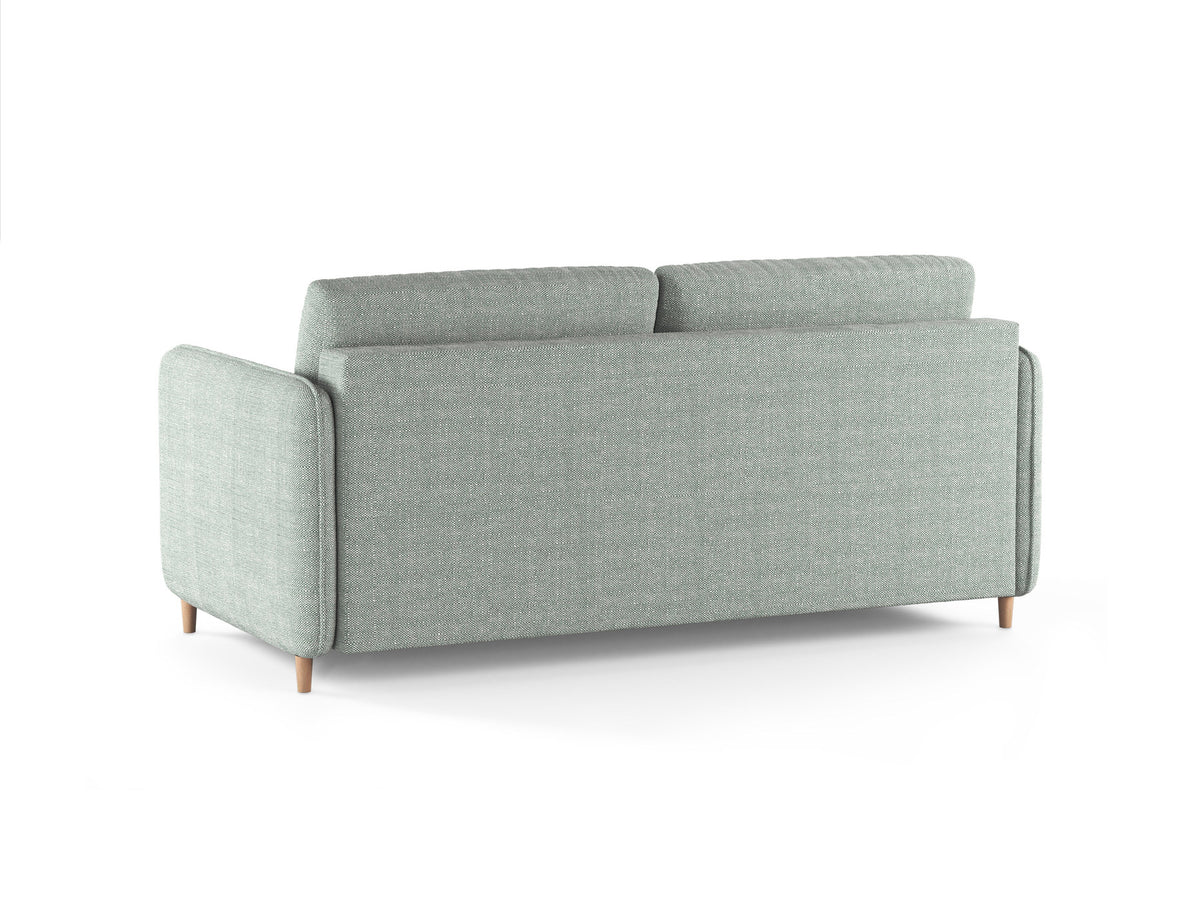3-Sitzer Sofa mit Schlaffunktion Simo in Mint-Babel präsentiert im Onlineshop von KAQTU Design AG. Bettsofa ist von Micadoni