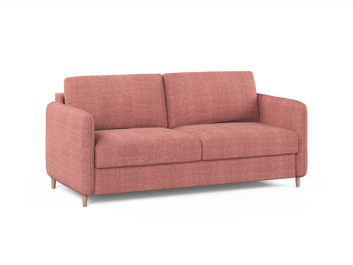 3-Sitzer Sofa mit Schlaffunktion Simo in Red-Babel präsentiert im Onlineshop von KAQTU Design AG. Bettsofa ist von Micadoni