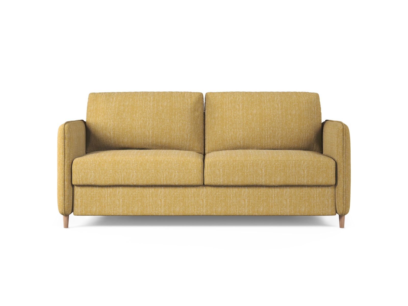 3-Sitzer Sofa mit Schlaffunktion Simo in Yellow-Babel präsentiert im Onlineshop von KAQTU Design AG. Bettsofa ist von Micadoni