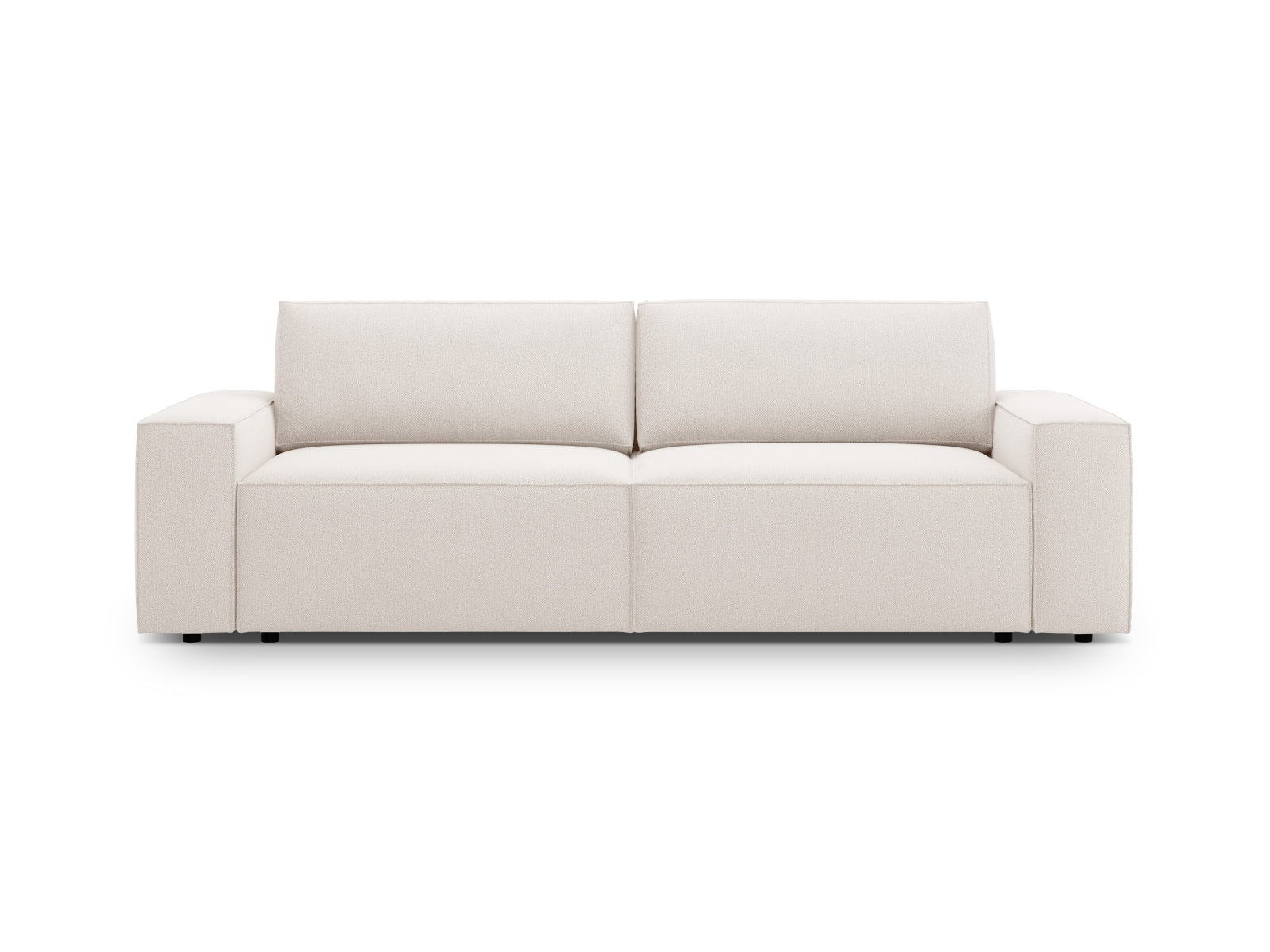 Jodie Sofa mit Schlaffunktion und Stauraumbox 3 Sitzer in Light Beige präsentiert im Onlineshop von KAQTU Design AG. Bett ist von Micadoni