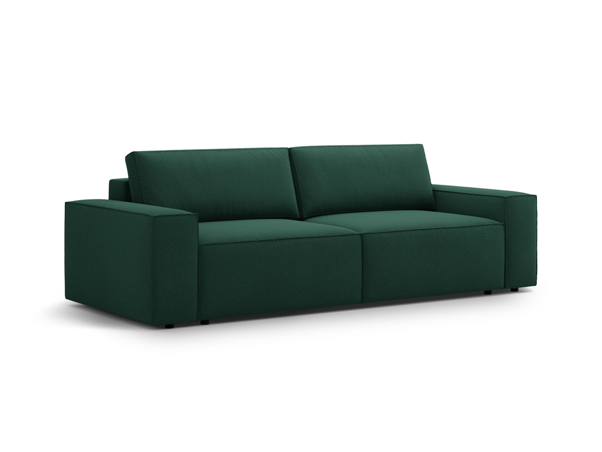 Jodie Sofa mit Schlaffunktion und Stauraumbox 3 Sitzer in Green-Megan präsentiert im Onlineshop von KAQTU Design AG. Bettsofa ist von Micadoni