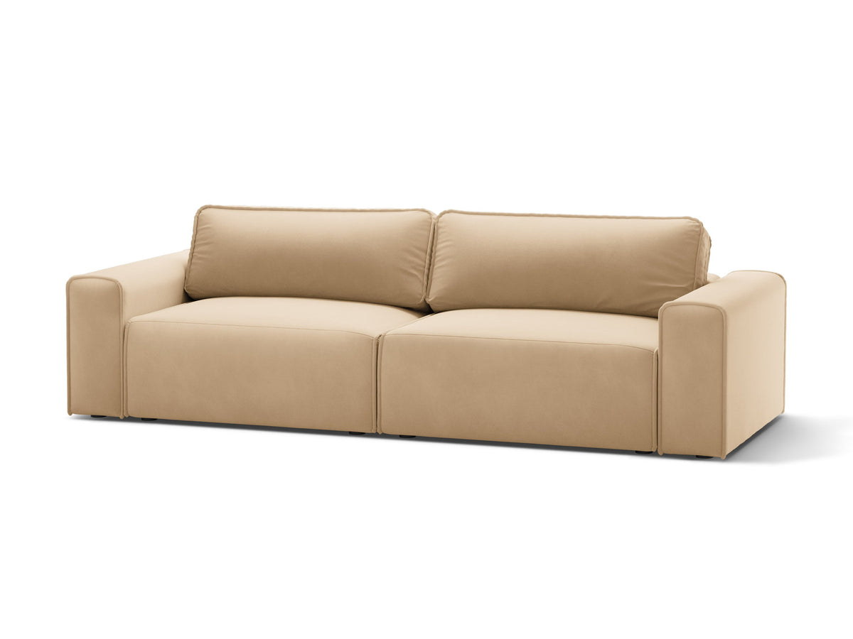 3-Sitzer Sofa Victor mit Schlaffunktion und Stauraum in Nude-Paris präsentiert im Onlineshop von KAQTU Design AG. Bettsofa ist von Micadoni
