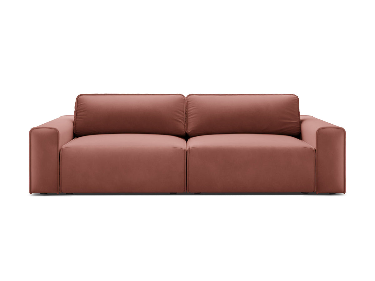 3-Sitzer Sofa Victor mit Schlaffunktion und Stauraum in Pink-Paris präsentiert im Onlineshop von KAQTU Design AG. Bettsofa ist von Micadoni