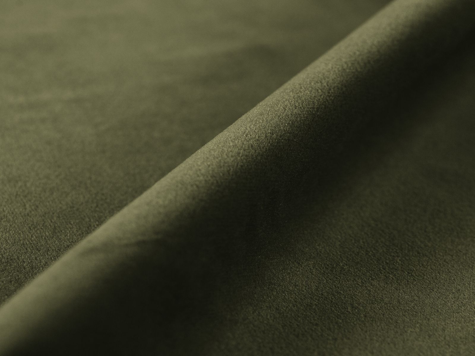 Elegantes 3-Sitzer Sofa Victor in trendigem Moss Green Melange, ideal für entspannte Abende und mit cleverem Stauraum für Ihre Utensilien.