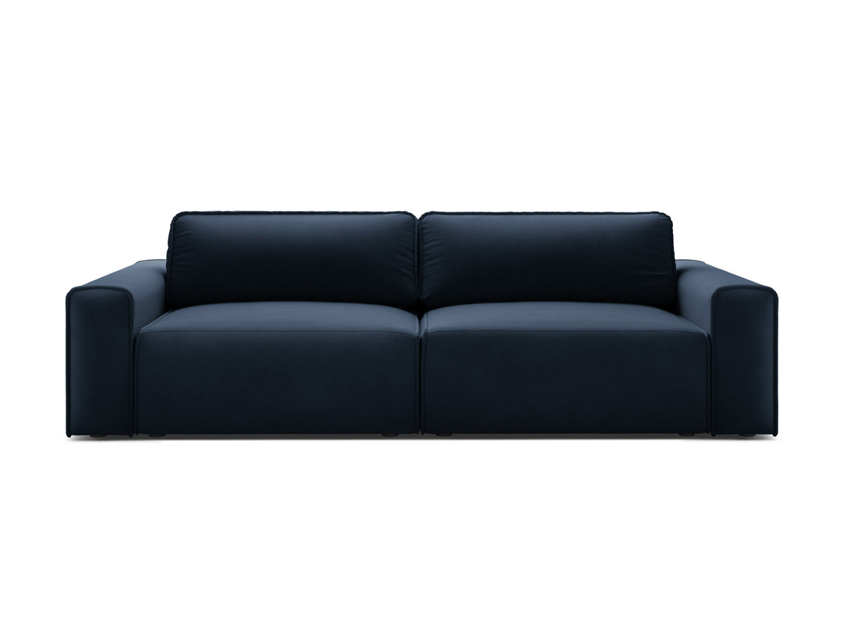 3-Sitzer Sofa Victor mit Schlaffunktion und Stauraum in Dark Blue-Paris präsentiert im Onlineshop von KAQTU Design AG. Bettsofa ist von Micadoni