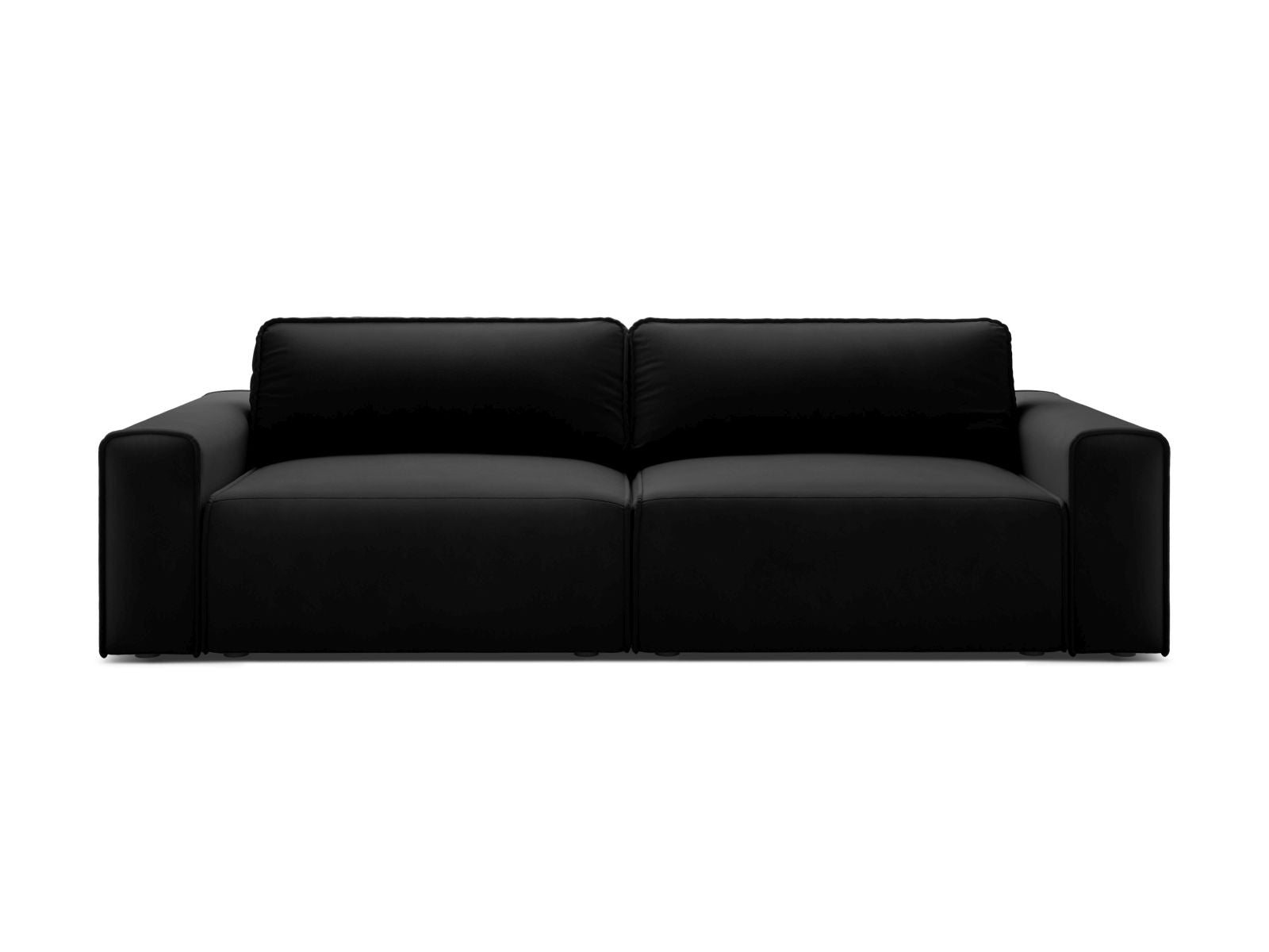 3-Sitzer Sofa Victor mit Schlaffunktion und Stauraum in Black-Paris präsentiert im Onlineshop von KAQTU Design AG. Bettsofa ist von Micadoni