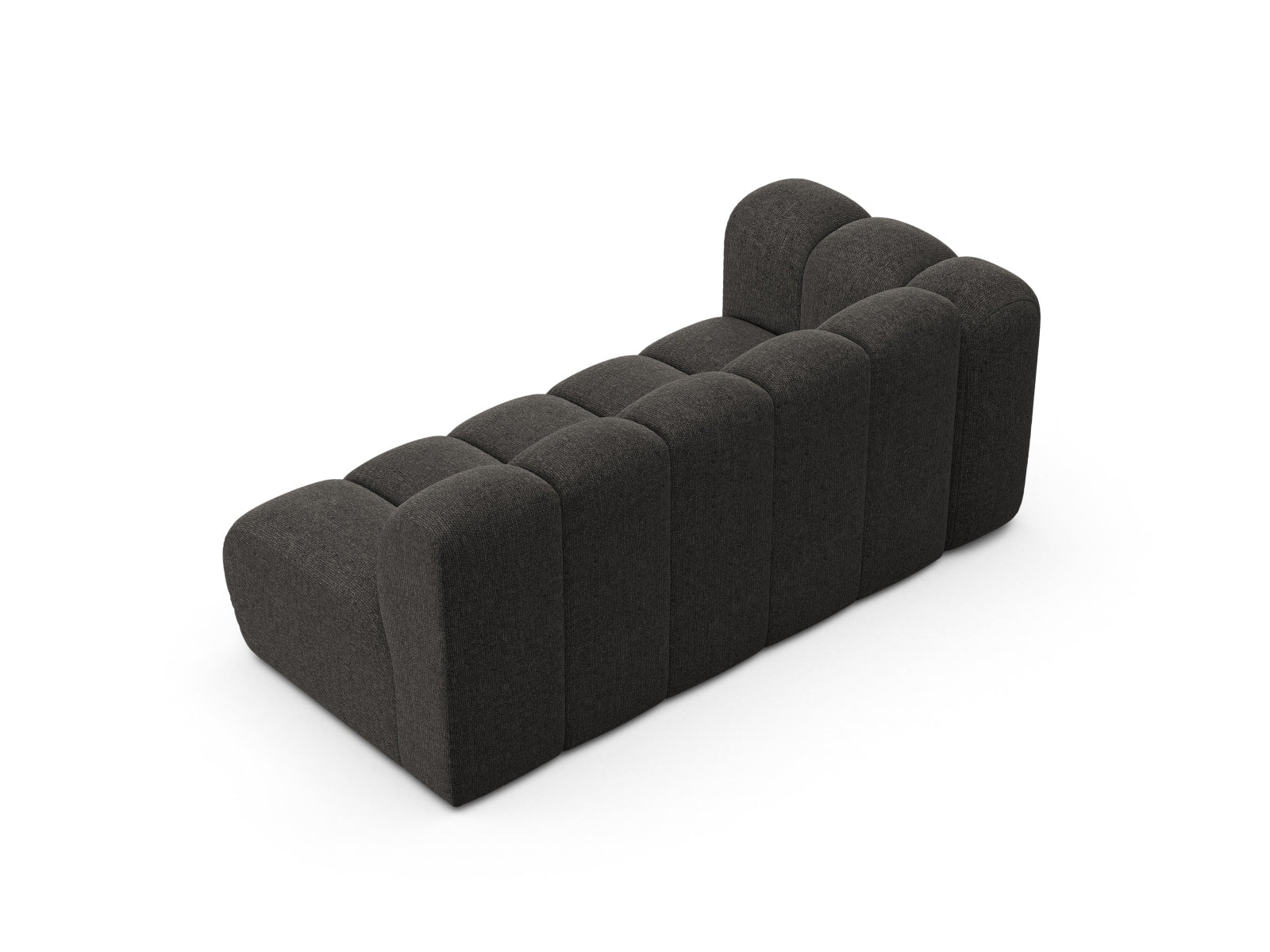 Modernes 3-Sitzer Sofa Lupine in edlem Dunkelgrau, vielseitig kombinierbar und perfekt für jedes stilvolle Zuhause von Micadoni.