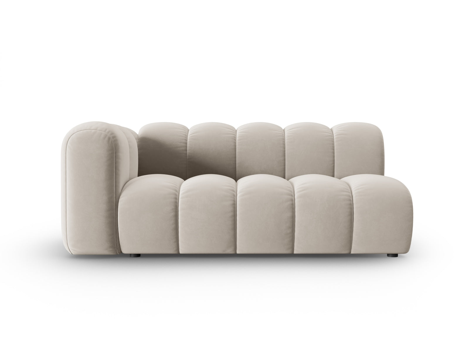 Lupine Velour links Modular Sofa 3 Sitzer in Beige-Salvador präsentiert im Onlineshop von KAQTU Design AG. Modulares Sofa ist von Micadoni