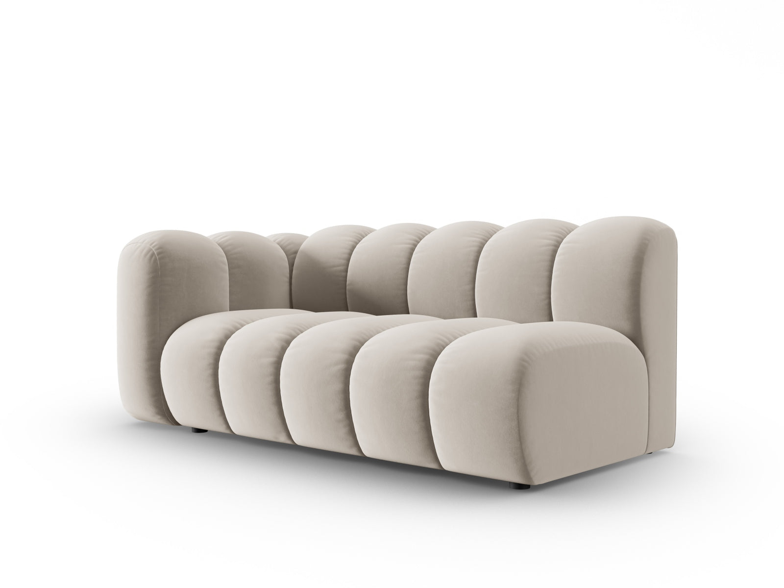 Lupine Velour links Modular Sofa 3 Sitzer in Beige präsentiert im Onlineshop von KAQTU Design AG. Modulares Sofa ist von Micadoni