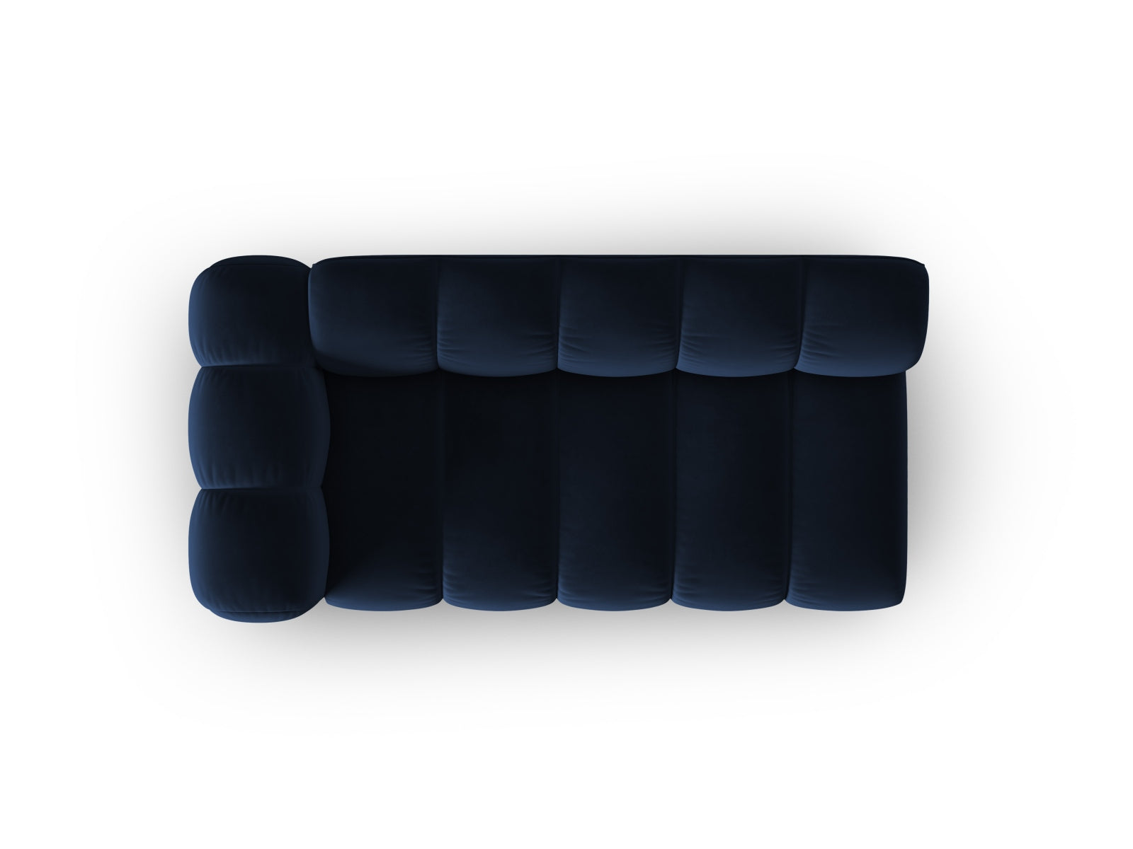 Lupine Velour links Modular Sofa 3 Sitzer in Royal Blue präsentiert im Onlineshop von KAQTU Design AG. Modulares Sofa ist von Micadoni