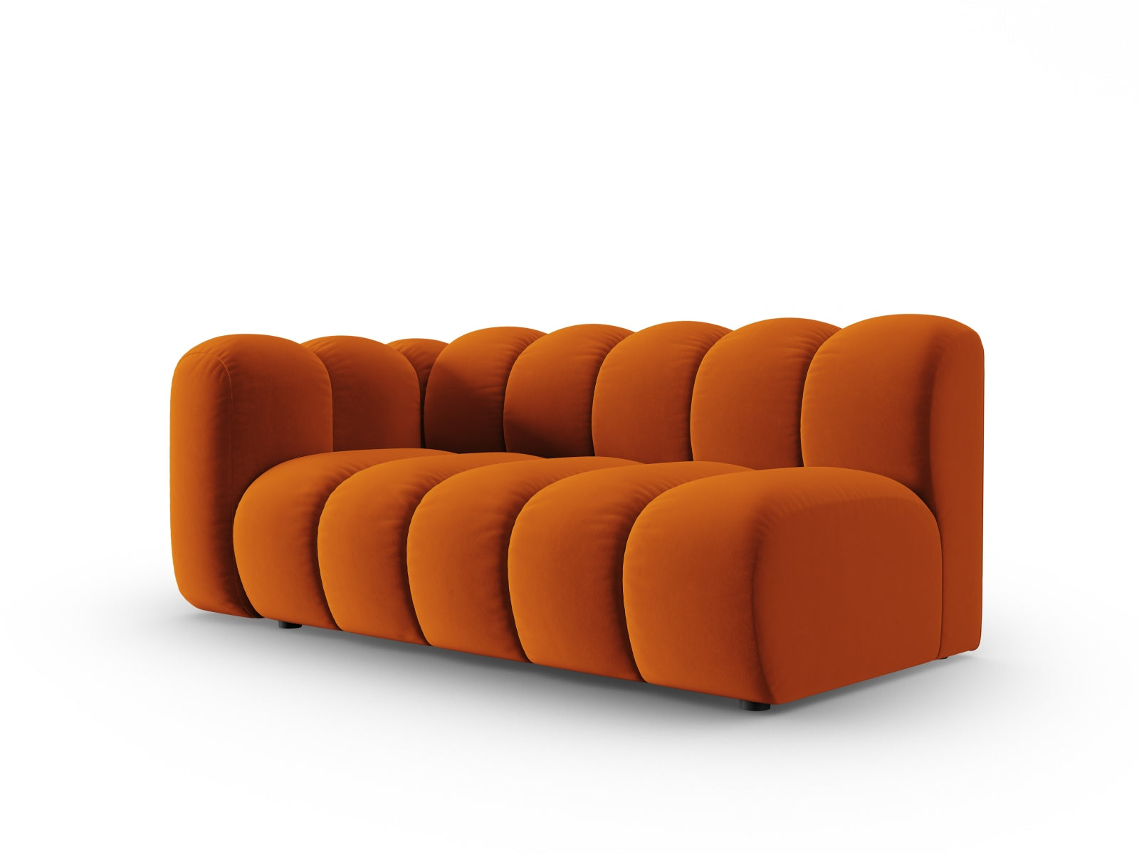 Lupine Velour links Modular Sofa 3 Sitzer in Terracotta präsentiert im Onlineshop von KAQTU Design AG. Modulares Sofa ist von Micadoni