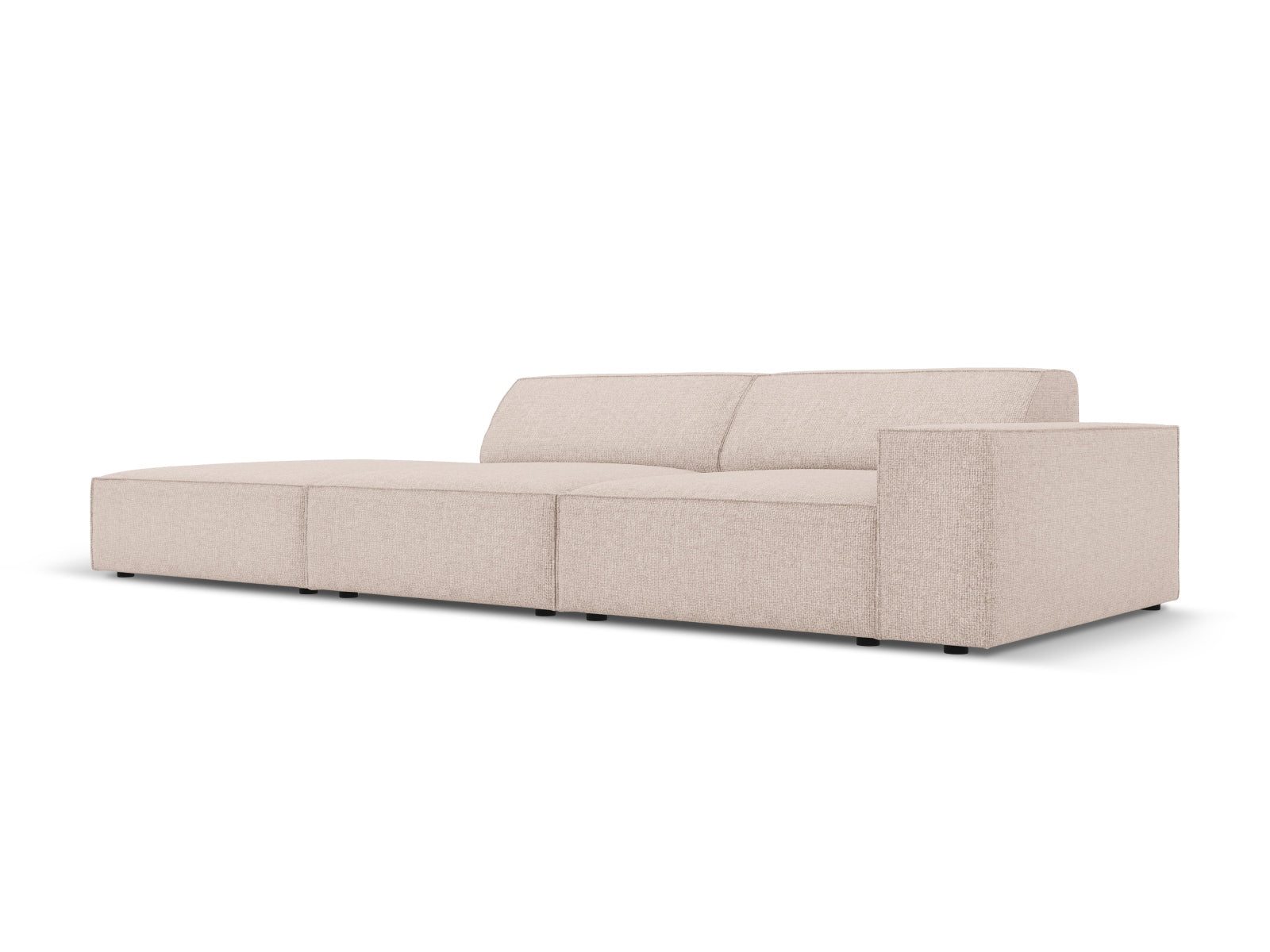 Jodie Modulares Sofa open links 3 Sitzer in Beige präsentiert im Onlineshop von KAQTU Design AG. L-Sofa links ist von Micadoni