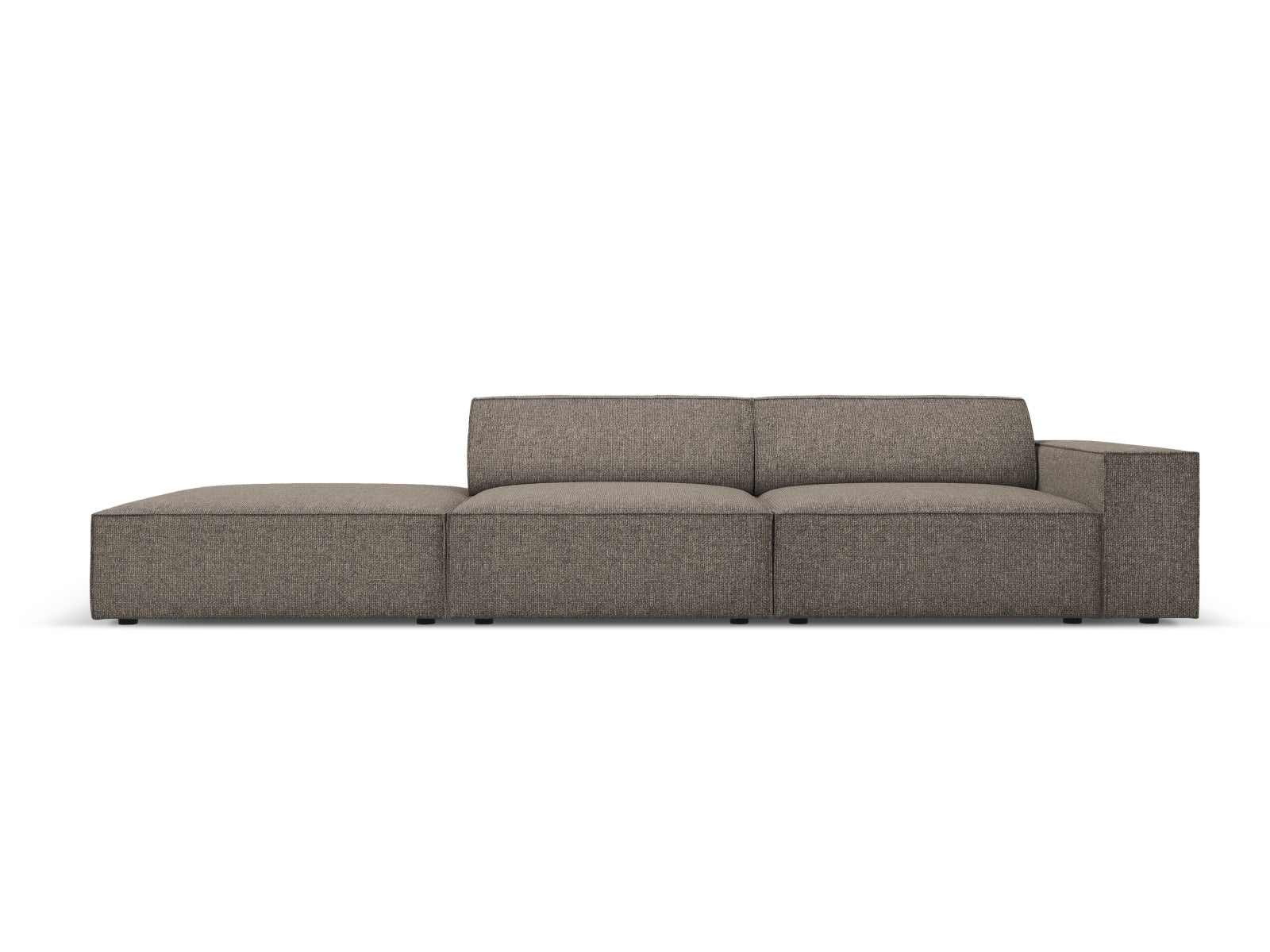 Jodie Modulares Sofa open links 3 Sitzer in Grey präsentiert im Onlineshop von KAQTU Design AG. L-Sofa links ist von Micadoni