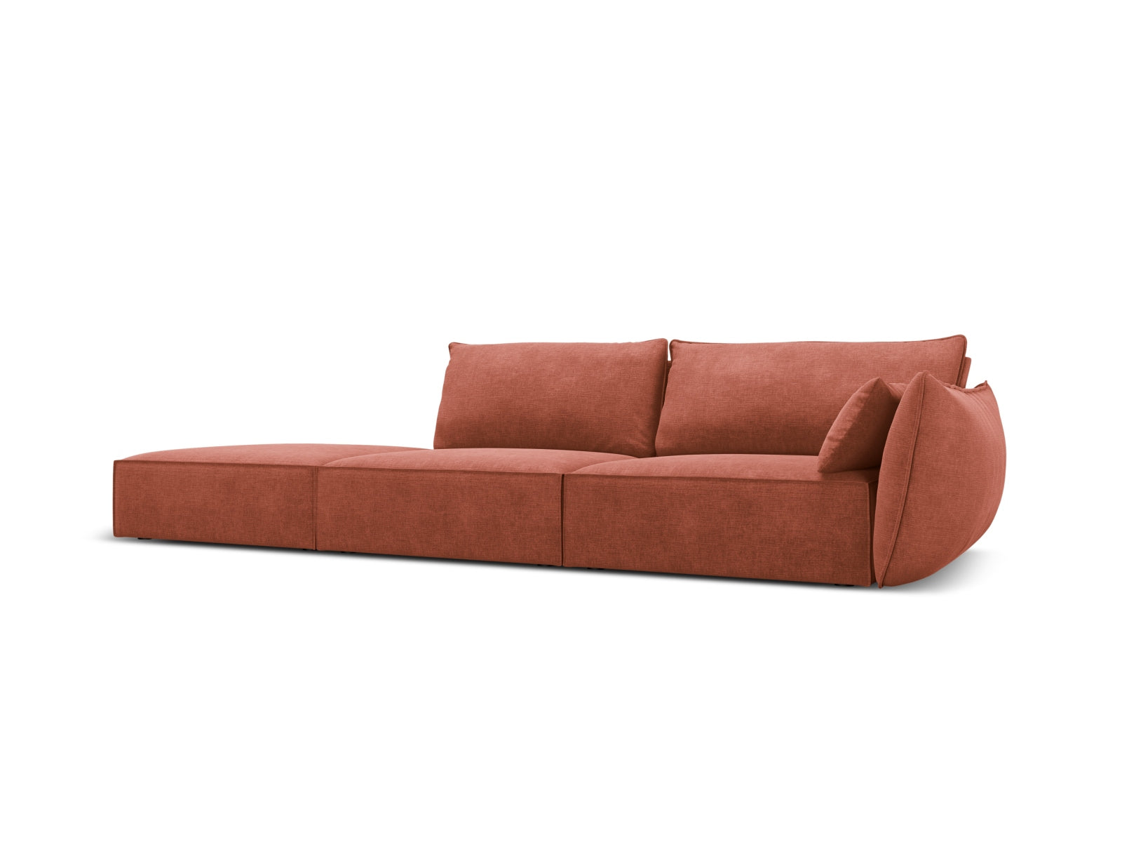 Kaelle Sofa links 4 Sitzer in Terracotta präsentiert im Onlineshop von KAQTU Design AG. L-Sofa links ist von Micadoni