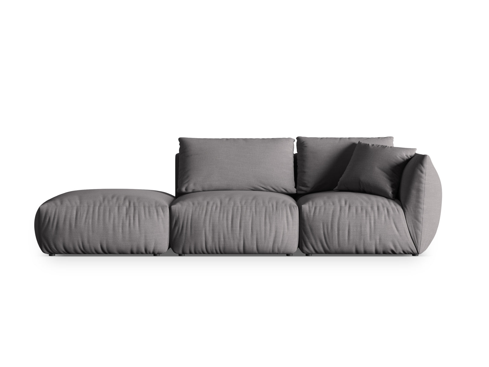 Chris Modular Sofa links 3 Sitzer in Sand-LINS präsentiert im Onlineshop von KAQTU Design AG. Modulares Sofa ist von Micadoni