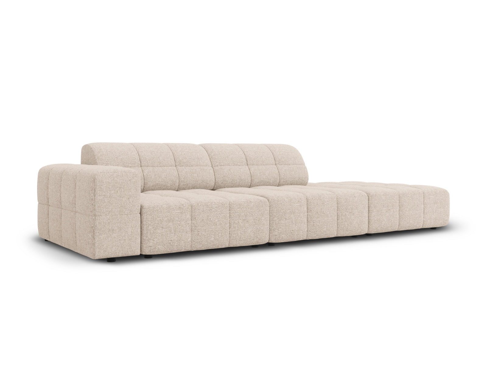 Jennifer Sofa rechts 3 Sitzer in Beige präsentiert im Onlineshop von KAQTU Design AG. 3er Sofa ist von Micadoni