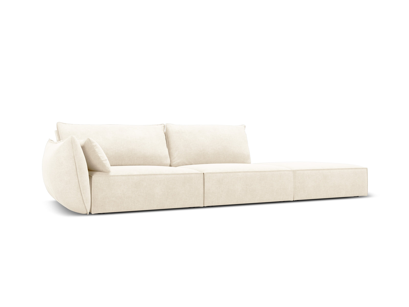 Kaelle Sofa rechts 4 Sitzer in Light Beige präsentiert im Onlineshop von KAQTU Design AG. L-Sofa rechts ist von Micadoni
