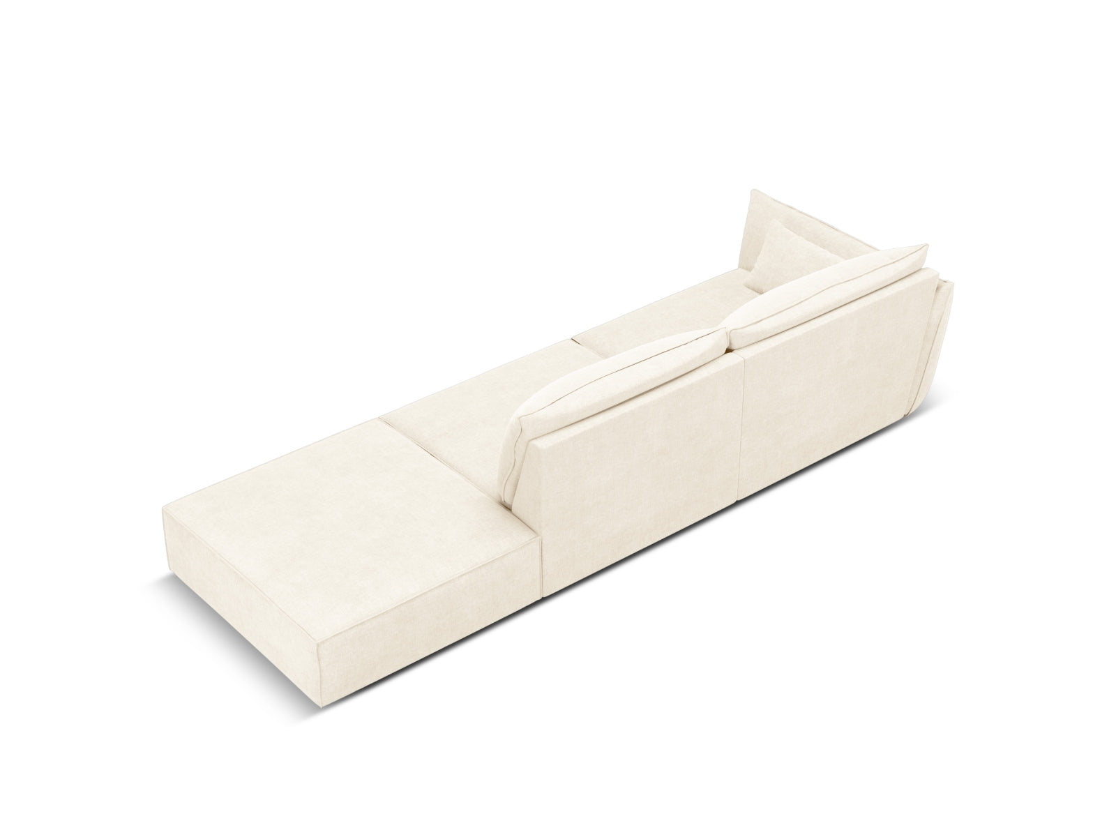 Kaelle Sofa rechts 4 Sitzer in Light Beige präsentiert im Onlineshop von KAQTU Design AG. L-Sofa rechts ist von Micadoni