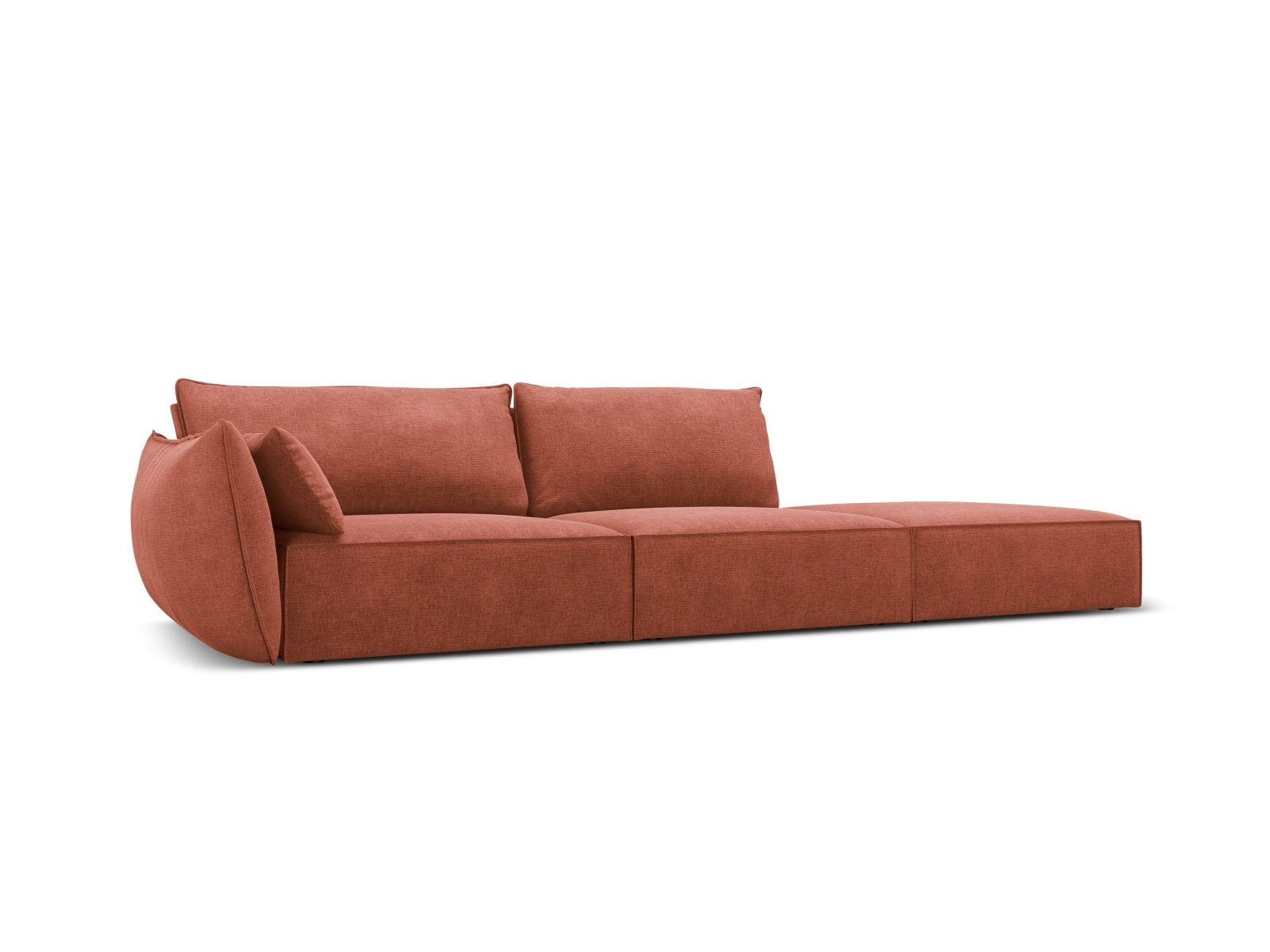 Kaelle Sofa rechts 4 Sitzer in Terracotta präsentiert im Onlineshop von KAQTU Design AG. L-Sofa rechts ist von Micadoni