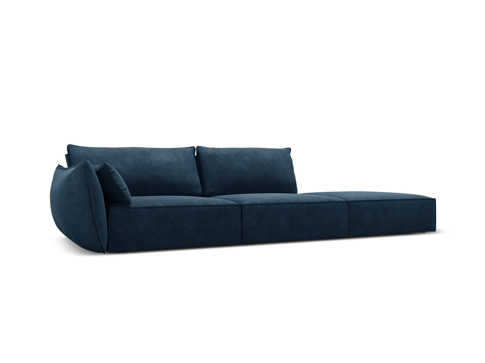 Kaelle Sofa rechts 4 Sitzer in Royal Blue präsentiert im Onlineshop von KAQTU Design AG. L-Sofa rechts ist von Micadoni