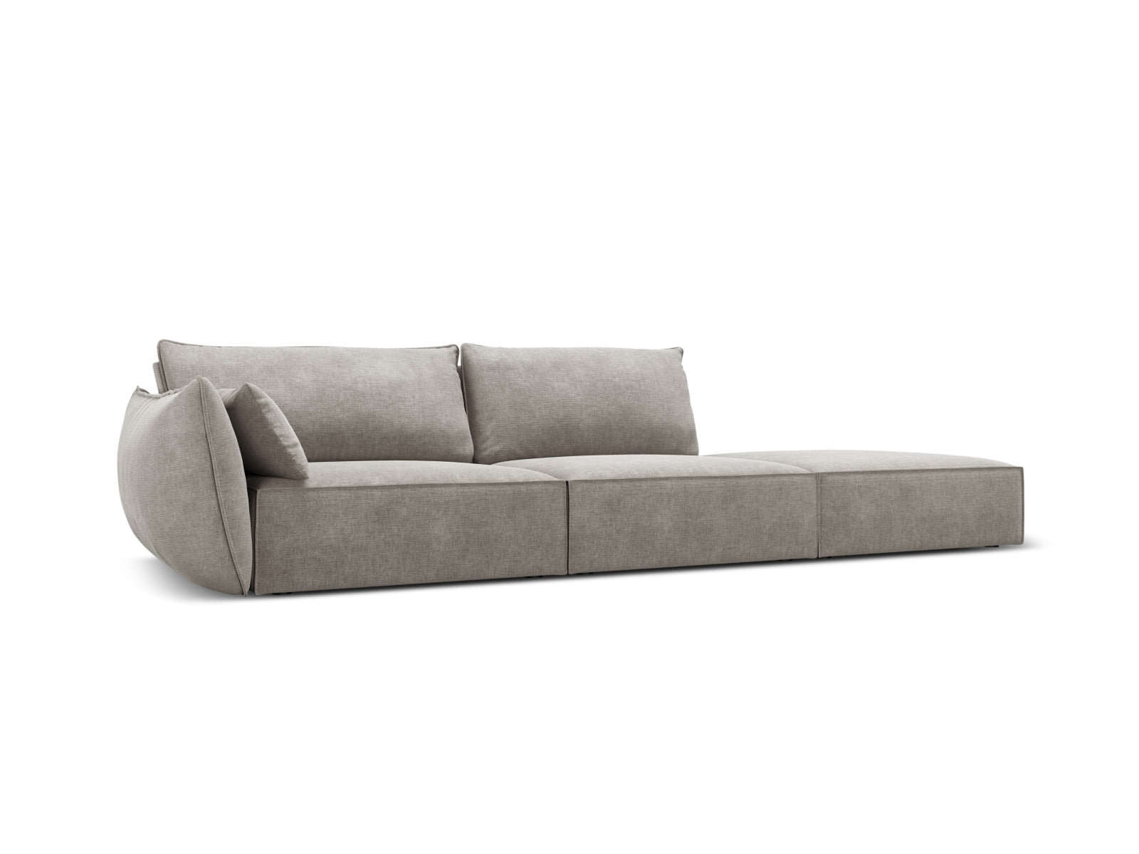 Kaelle Sofa rechts 4 Sitzer in Light Grey präsentiert im Onlineshop von KAQTU Design AG. L-Sofa rechts ist von Micadoni