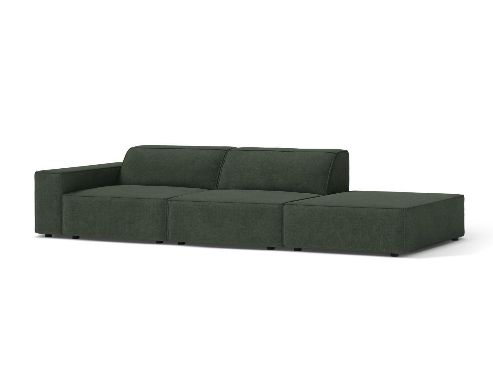 Elegantes 3-Sitzer Sofa Jodie in Moss Green-Liberty, ideal für moderne Wohnräume, präsentiert von Micadoni im KAQTU Onlineshop.