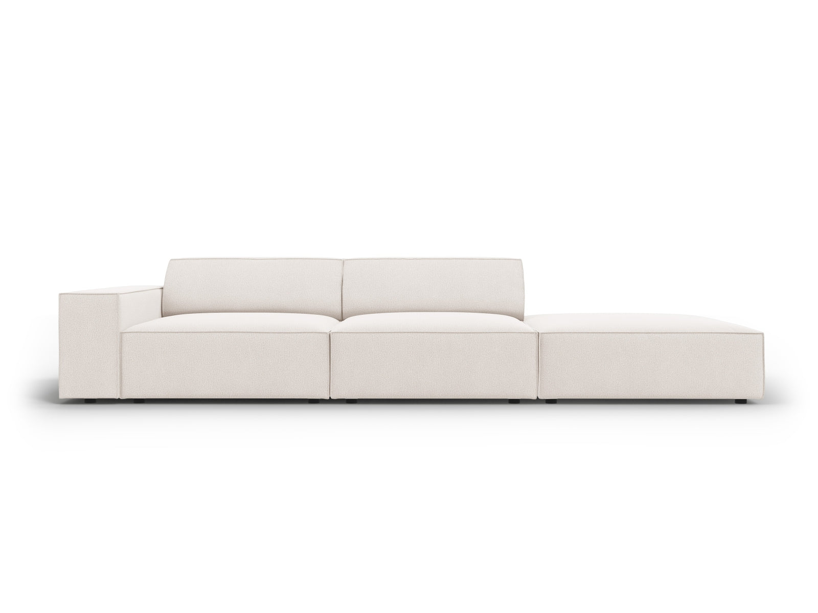 Jodie Modulares Sofa open rechts 3 Sitzer in Light Beige präsentiert im Onlineshop von KAQTU Design AG. L-Sofa rechts ist von Micadoni