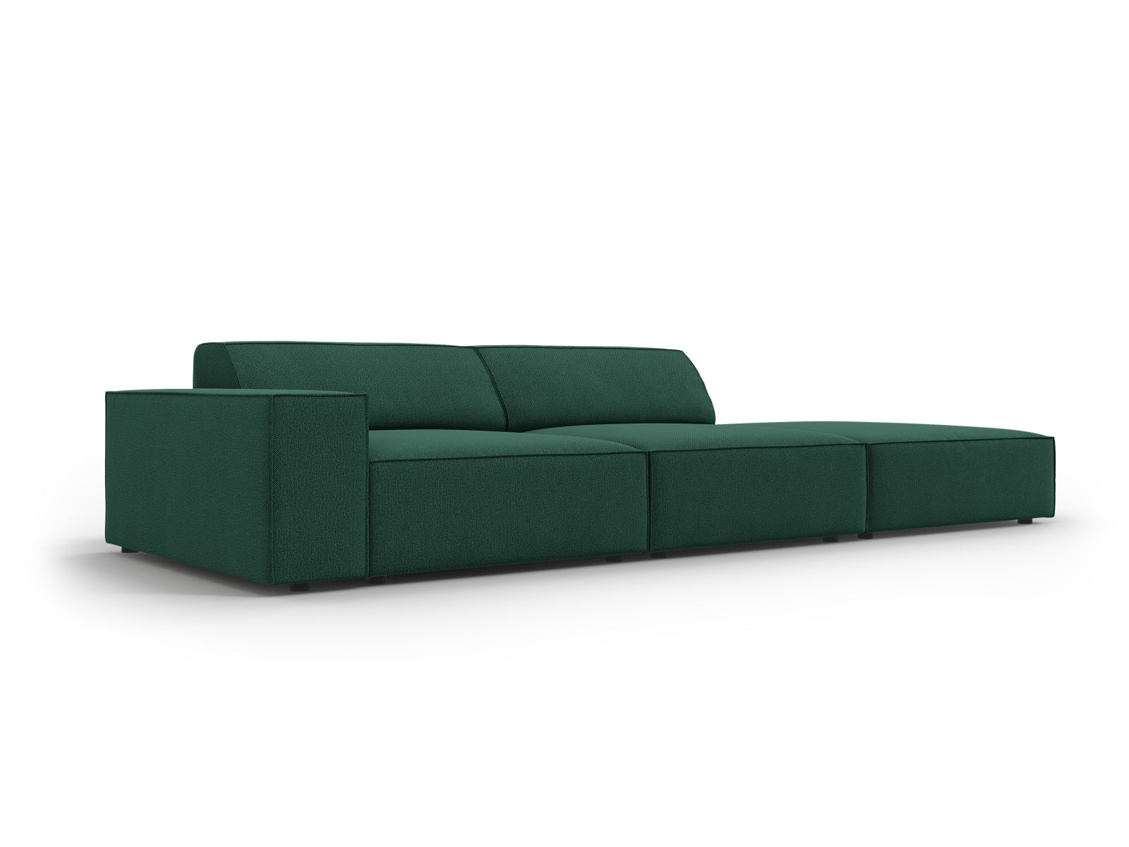 Jodie Modulares Sofa open rechts 3 Sitzer in Green präsentiert im Onlineshop von KAQTU Design AG. L-Sofa rechts ist von Micadoni