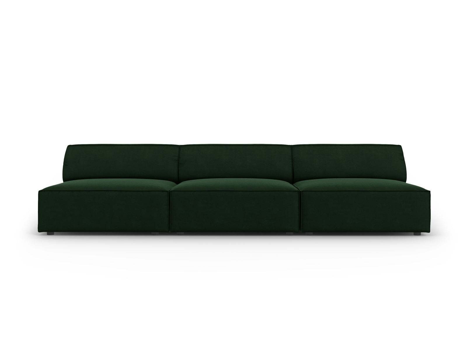 Jodie Velour modulares Sofa 3 Sitzer in Bottle Green präsentiert im Onlineshop von KAQTU Design AG. 3er Sofa ist von Micadoni
