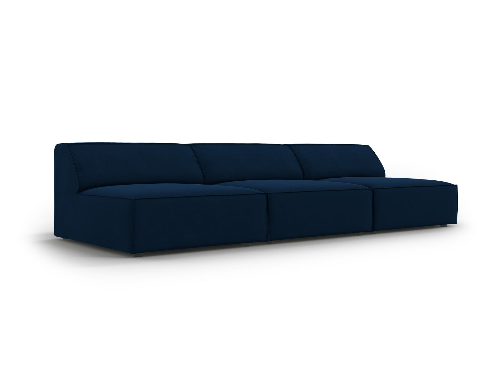 Jodie Velour modulares Sofa 3 Sitzer in Royal Blue präsentiert im Onlineshop von KAQTU Design AG. 3er Sofa ist von Micadoni