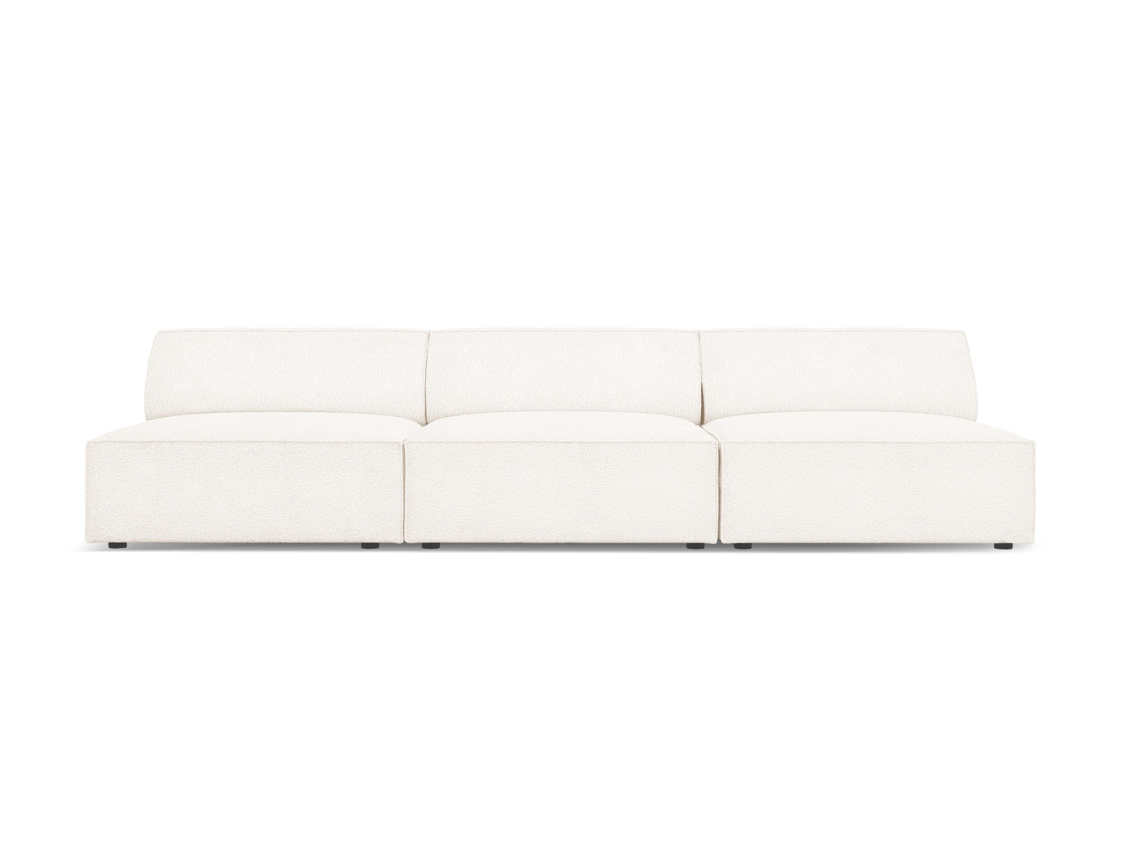 Jodie Boucle modulares Sofa 3 Sitzer in Beige präsentiert im Onlineshop von KAQTU Design AG. 3er Sofa ist von Micadoni