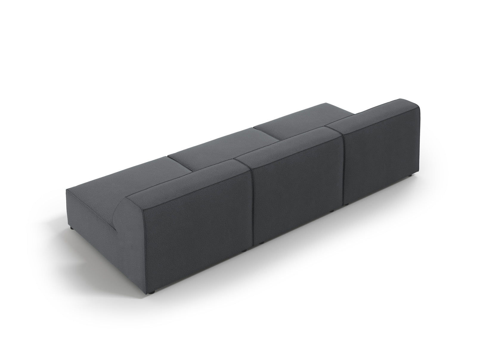 Jodie Modulares Sofa 3 Sitzer in Dark Grey präsentiert im Onlineshop von KAQTU Design AG. 3er Sofa ist von Micadoni