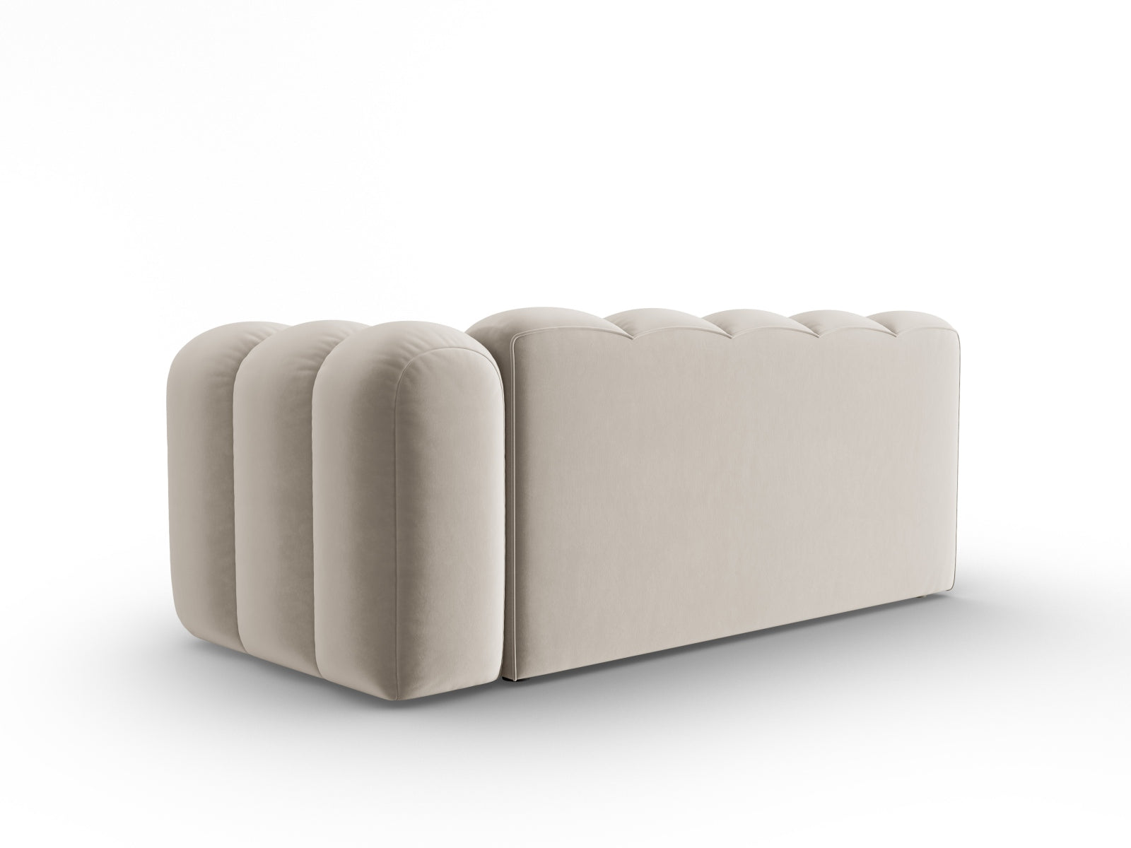 Lupine Velour Modular Sofa rechts 3 Sitzer in Beige präsentiert im Onlineshop von KAQTU Design AG. Modulares Sofa ist von Micadoni