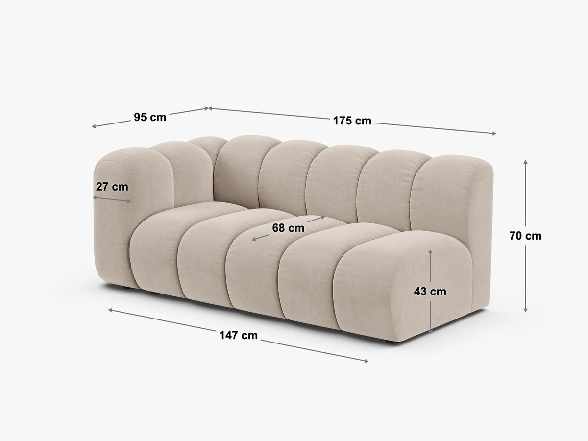 Lupine Sofamodul Dreisitzer rechts von Micadoni – Ansicht 75