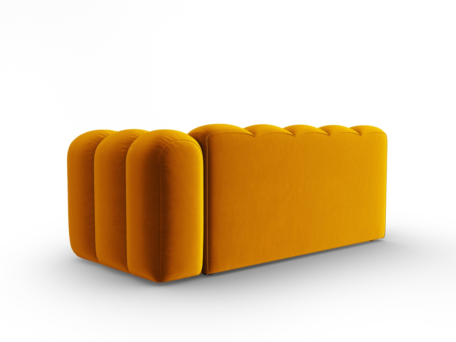 Lupine Velour Modular Sofa rechts 3 Sitzer in Yellow präsentiert im Onlineshop von KAQTU Design AG. Modulares Sofa ist von Micadoni