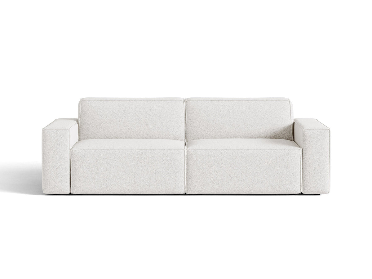 Jodie Boucle modulares Sofa 3 Sitzer in White-Baloo präsentiert im Onlineshop von KAQTU Design AG. 3er Sofa ist von Micadoni