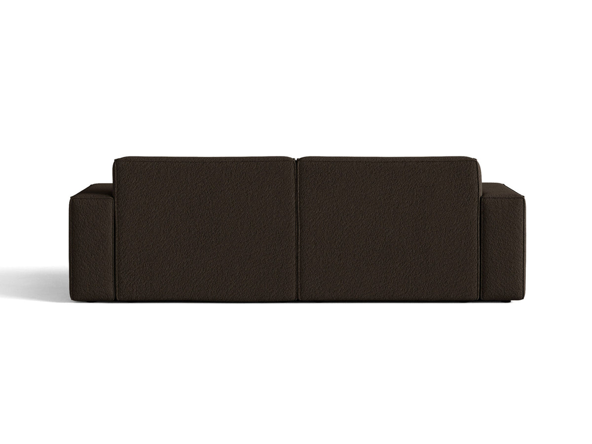 Jodie Boucle modulares Sofa 3 Sitzer in Brown-Baloo präsentiert im Onlineshop von KAQTU Design AG. 3er Sofa ist von Micadoni