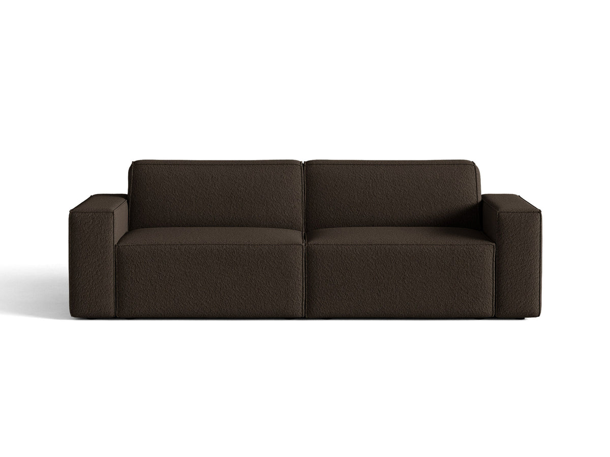Jodie Boucle modulares Sofa 3 Sitzer in Brown-Baloo präsentiert im Onlineshop von KAQTU Design AG. 3er Sofa ist von Micadoni