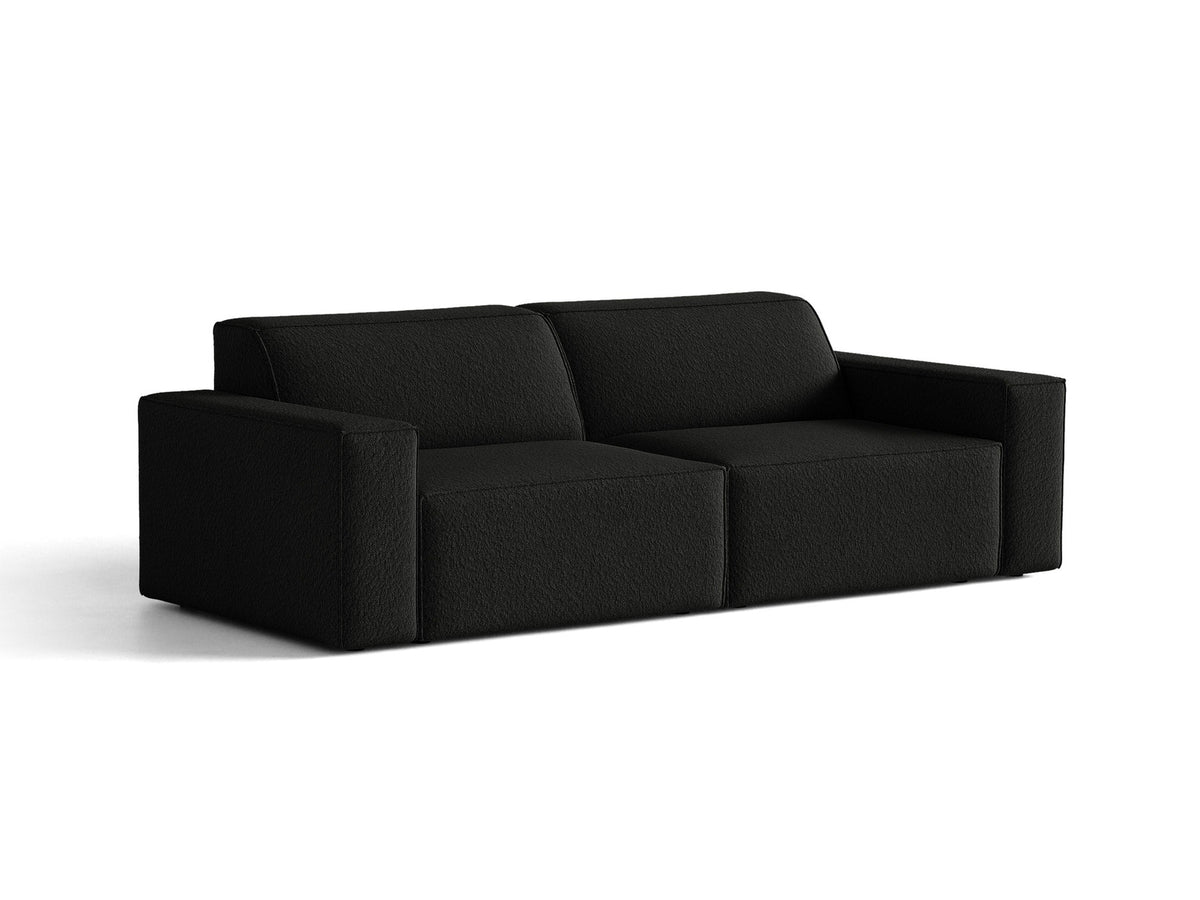 Jodie Boucle modulares Sofa 3 Sitzer in Black-Baloo präsentiert im Onlineshop von KAQTU Design AG. 3er Sofa ist von Micadoni