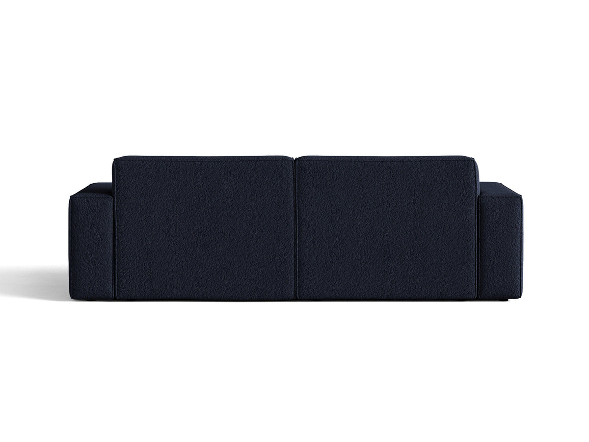 Jodie Boucle modulares Sofa 3 Sitzer in Dark Blue-Baloo präsentiert im Onlineshop von KAQTU Design AG. 3er Sofa ist von Micadoni